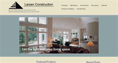 Desktop Screenshot of larsenconstruction.com