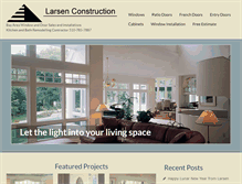 Tablet Screenshot of larsenconstruction.com